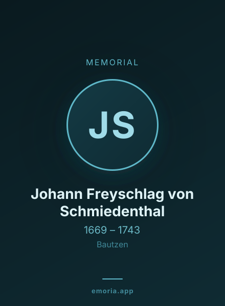 Memorial portrait of Johann Freyschlag von Schmiedenthal
