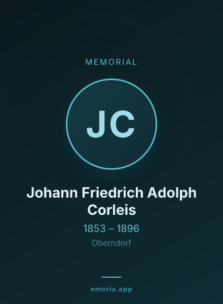 Memorial portrait of Johann Friedrich Adolph Corleis