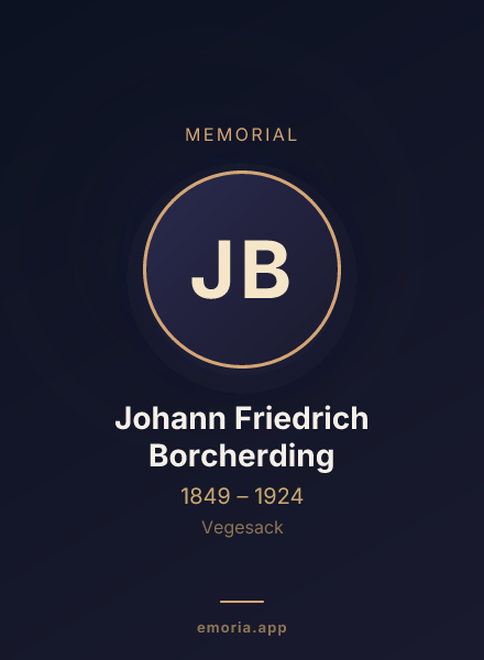 Memorial portrait of Johann Friedrich Borcherding