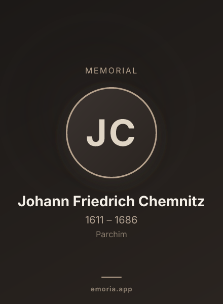 Memorial portrait of Johann Friedrich Chemnitz