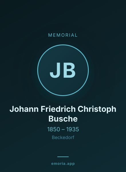 Memorial portrait of Johann Friedrich Christoph Busche