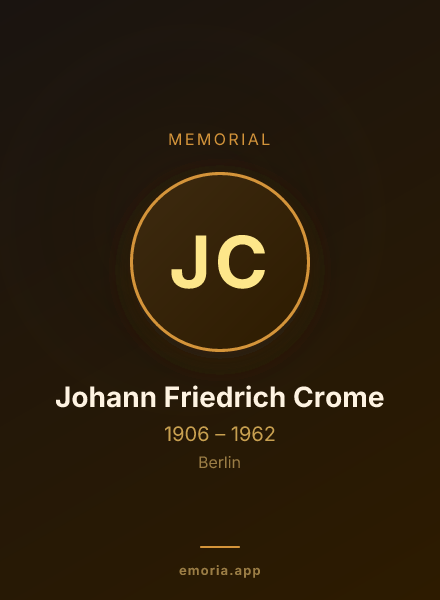 Memorial portrait of Johann Friedrich Crome