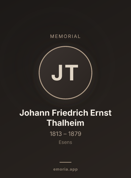Memorial portrait of Johann Friedrich Ernst Thalheim