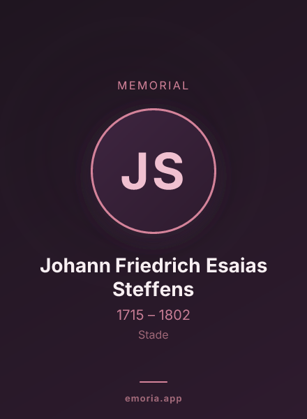 Memorial portrait of Johann Friedrich Esaias Steffens