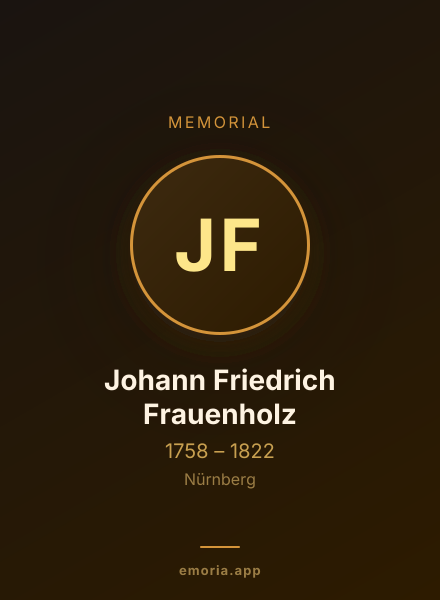 Memorial portrait of Johann Friedrich Frauenholz