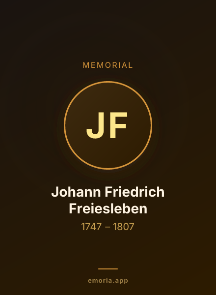Memorial portrait of Johann Friedrich Freiesleben