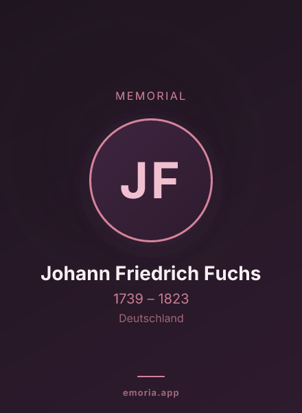 Memorial portrait of Johann Friedrich Fuchs