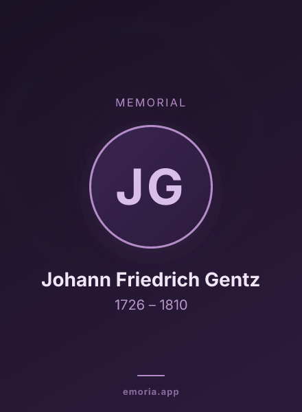 Memorial portrait of Johann Friedrich Gentz