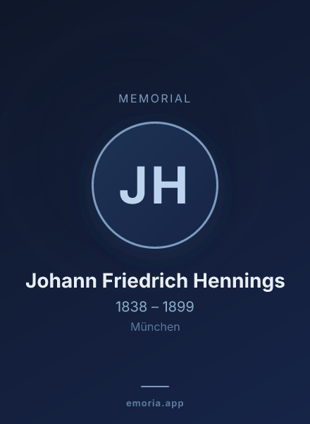 Memorial portrait of Johann Friedrich Hennings