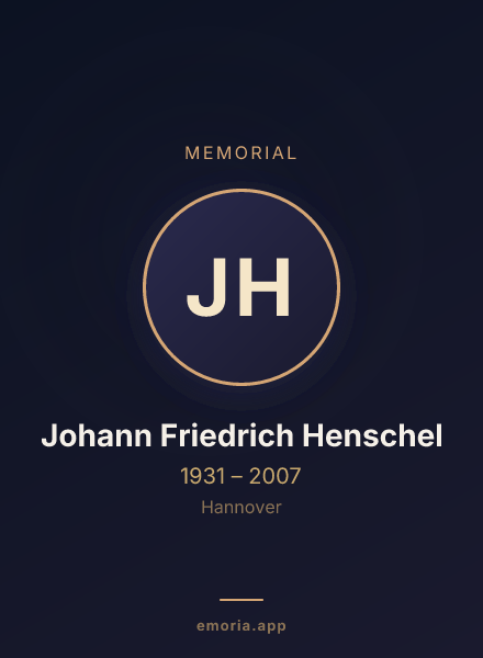 Memorial portrait of Johann Friedrich Henschel