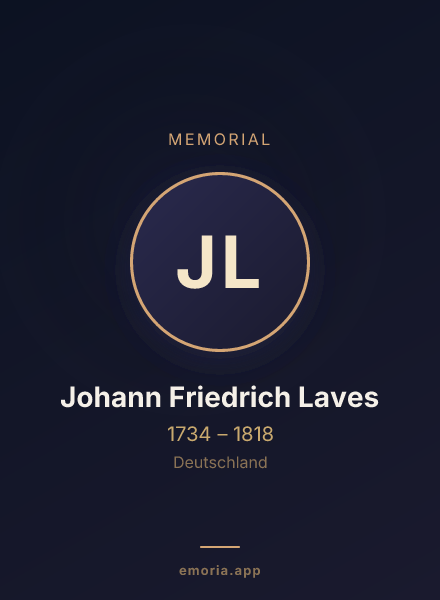 Memorial portrait of Johann Friedrich Laves