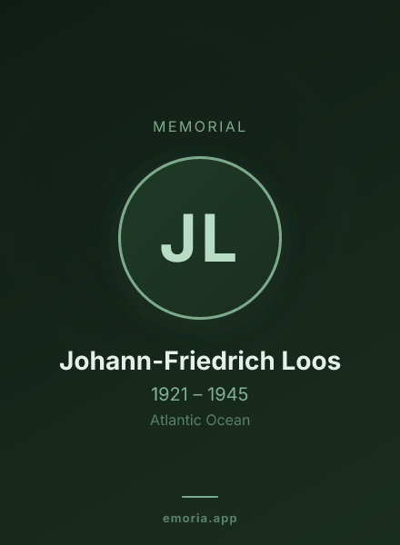 Memorial portrait of Johann-Friedrich Loos