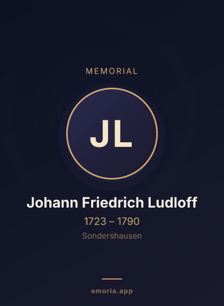 Memorial portrait of Johann Friedrich Ludloff