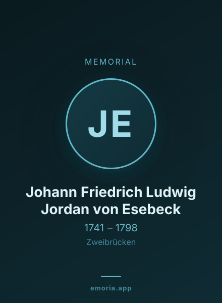 Memorial portrait of Johann Friedrich Ludwig Jordan von Esebeck