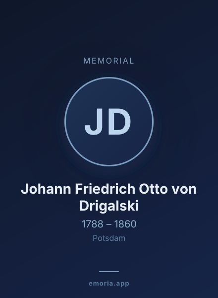 Memorial portrait of Johann Friedrich Otto von Drigalski