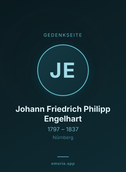 Gedenkportrait von Johann Friedrich Philipp Engelhart