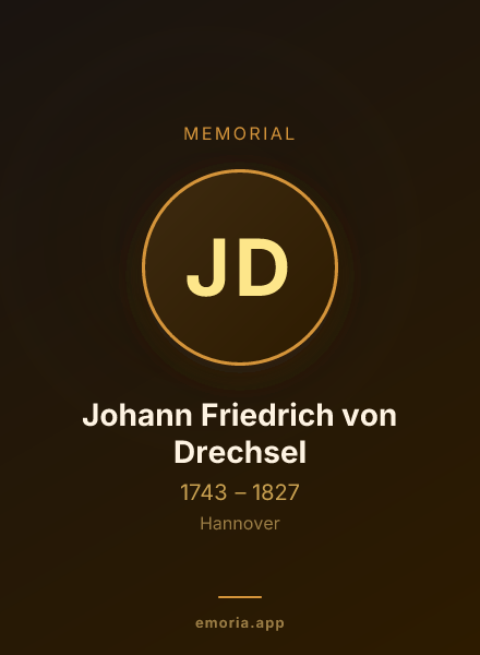 Memorial portrait of Johann Friedrich von Drechsel