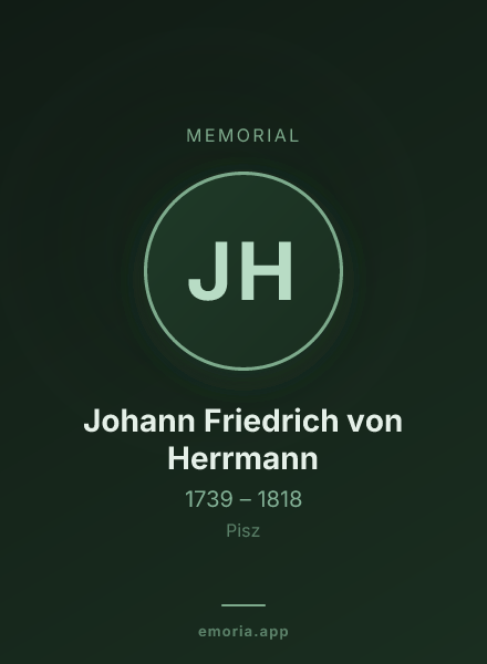Memorial portrait of Johann Friedrich von Herrmann
