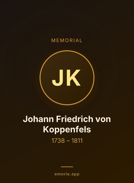 Memorial portrait of Johann Friedrich von Koppenfels