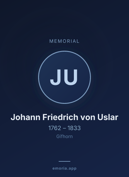 Memorial portrait of Johann Friedrich von Uslar