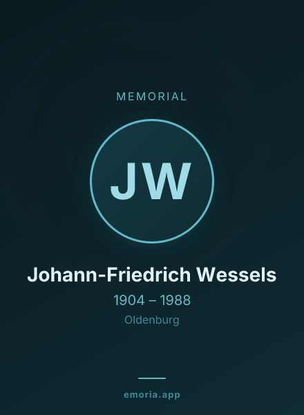 Memorial portrait of Johann-Friedrich Wessels