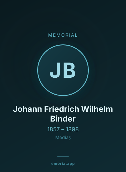 Memorial portrait of Johann Friedrich Wilhelm Binder