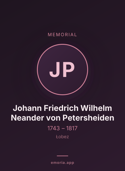 Memorial portrait of Johann Friedrich Wilhelm Neander von Petersheiden