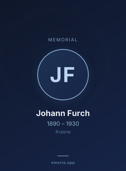 Memorial portrait of Johann Furch