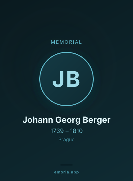 Memorial portrait of Johann Georg Berger