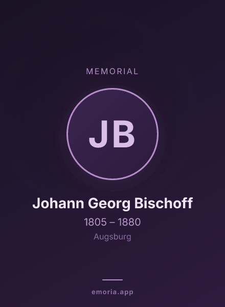 Memorial portrait of Johann Georg Bischoff