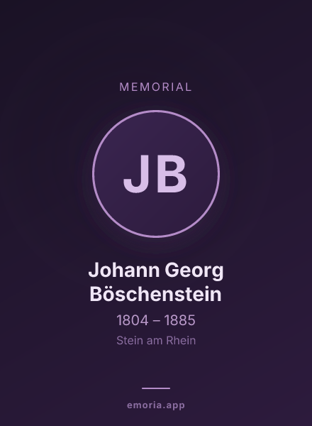 Memorial portrait of Johann Georg Böschenstein