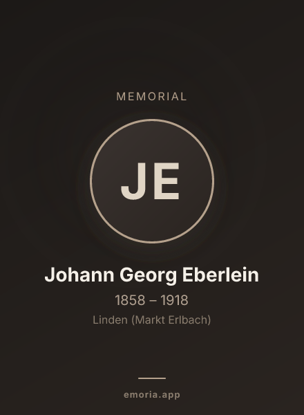 Memorial portrait of Johann Georg Eberlein