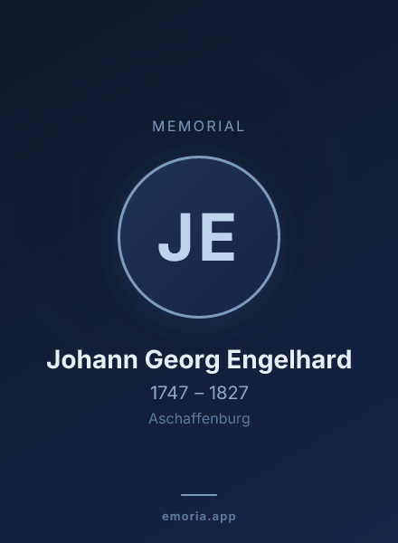 Memorial portrait of Johann Georg Engelhard