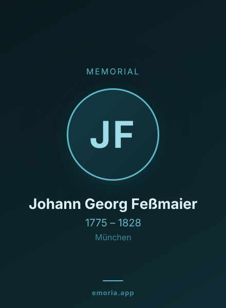 Memorial portrait of Johann Georg Feßmaier