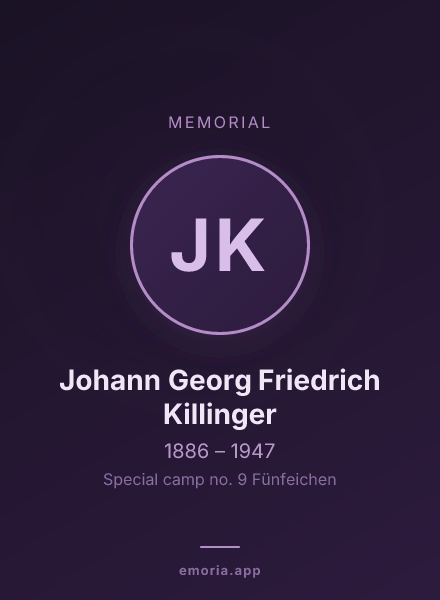 Memorial portrait of Johann Georg Friedrich Killinger