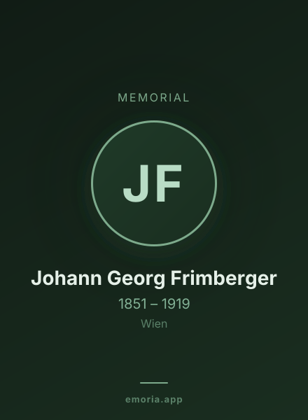 Memorial portrait of Johann Georg Frimberger