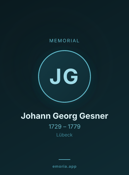 Memorial portrait of Johann Georg Gesner