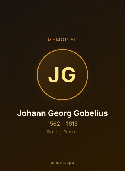 Memorial portrait of Johann Georg Gobelius