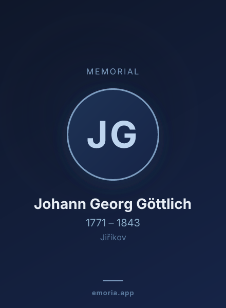 Memorial portrait of Johann Georg Göttlich