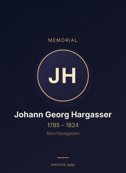 Memorial portrait of Johann Georg Hargasser