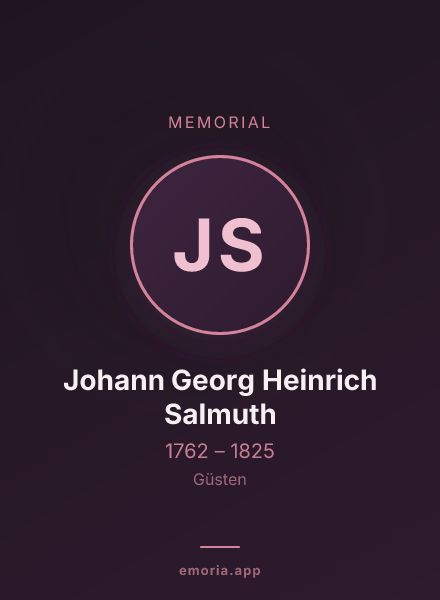 Memorial portrait of Johann Georg Heinrich Salmuth
