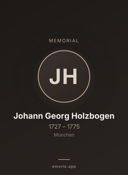 Memorial portrait of Johann Georg Holzbogen