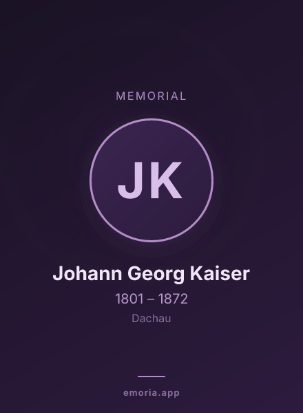 Memorial portrait of Johann Georg Kaiser