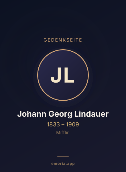 Gedenkportrait von Johann Georg Lindauer