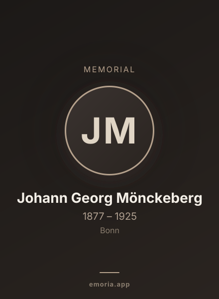Memorial portrait of Johann Georg Mönckeberg