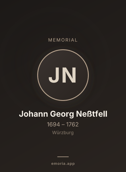 Memorial portrait of Johann Georg Neßtfell