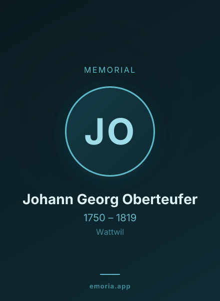 Memorial portrait of Johann Georg Oberteufer