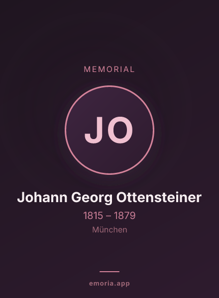Memorial portrait of Johann Georg Ottensteiner