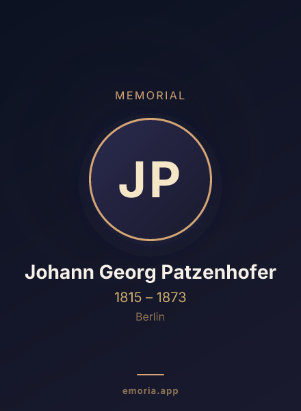 Memorial portrait of Johann Georg Patzenhofer