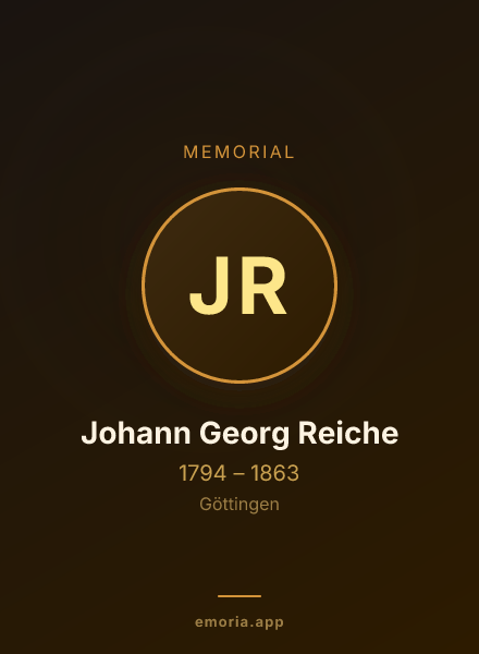 Memorial portrait of Johann Georg Reiche